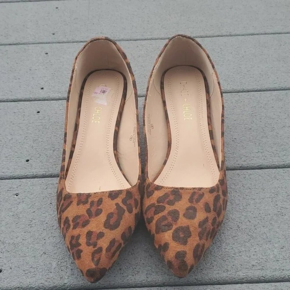 Chase + Chloe Scott Chunky Heels | Chase + Chloe Leopard Print Block Heels - Picture 4 of 13